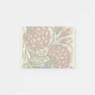 Nelken-Blumenfliese Antik Rustikal De Morgan Kunst Post-it Klebezettel