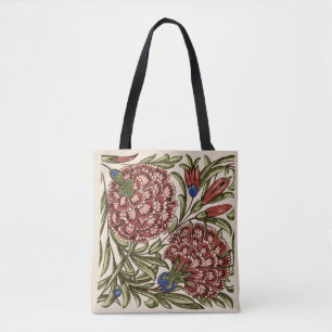 Nelken-Blumenfliese Antik Rustikal De Morgan Kunst Tasche