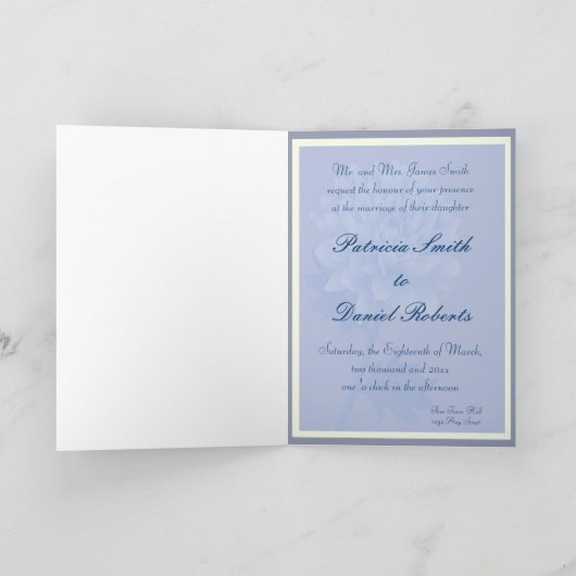 Nelken Einladung (Innenseite)