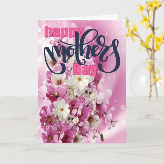 Nelken | HAPPY MUTTER'S DAY Card Karte (Gelbe Blume)