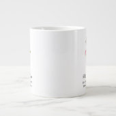 Nelken Januar Custom Birth Blume Jumbo-Tasse (Vorderseite)