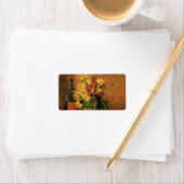 Nelken, Rose und Flaschen von Vincent van Gogh Adressaufkleber (Insitu)
