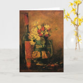Nelken, Rose und Flaschen von Vincent van Gogh Karte (Gelbe Blume)