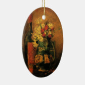 Nelken, Rose und Flaschen von Vincent van Gogh Keramik Ornament (Rechts)
