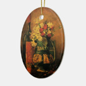 Nelken, Rose und Flaschen von Vincent van Gogh Keramik Ornament (Links)
