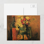 Nelken, Rose und Flaschen von Vincent van Gogh Postkarte (Vorne/Hinten)