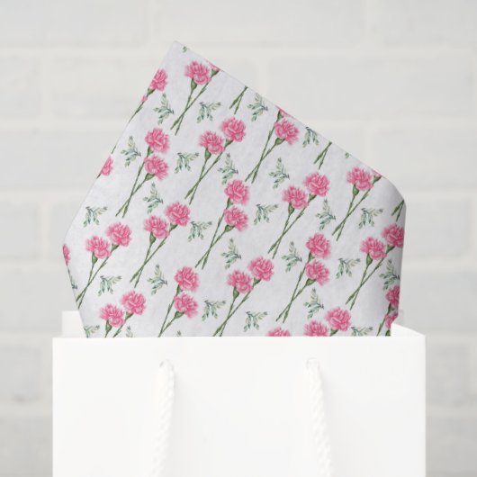 Nelken Seidenpapier (Geschenk Tasche)