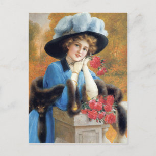 Nelken sind für die Liebe im Detail Émile Vernon Postkarte