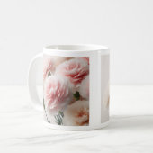 Nelken-Träume in Rosa Kaffeetasse (Vorderseite Links)