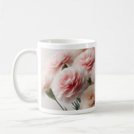 Nelken-Träume in Rosa Kaffeetasse