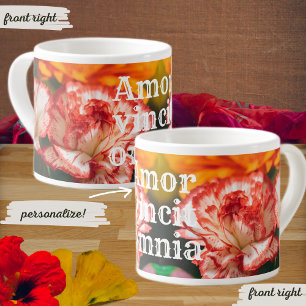 Nelken und Gerbere Espressotasse