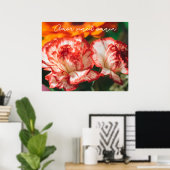 Nelken und Gerbere Poster (Heimbüro)