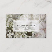 Nelken und Gipskraut Foto Visitenkarte (Vorderseite)