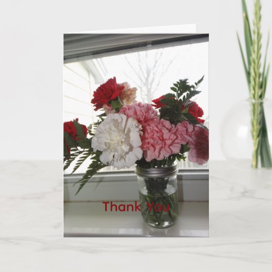 Nelkenblumenstrauß Karte (Vorderseite)