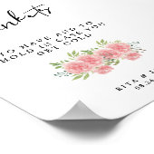 Nelkenhochzeit zum Trinken und Trinken Poster (Ecke)