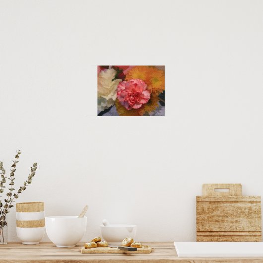 Nelkenplakat Poster (Küche)