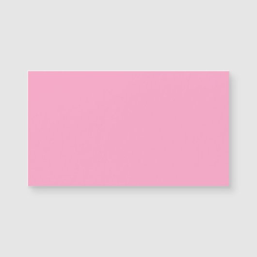 Nelkenrosa Farbe | Classic | elegant Magnetkarte (Vorderseite)