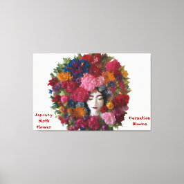 Nelkensteine der Wintergräber: Leinwand vom Januar