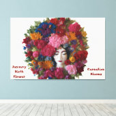 Nelkensteine der Wintergräber: Leinwand vom Januar (Insitu (Holzboden))