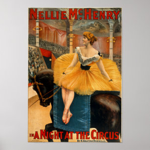 Nellie McHenry in A night at the Circus Leinwand Poster