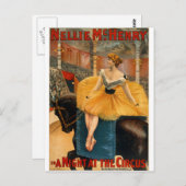 Nellie McHenry in A night at the Circus Postkarte (Vorne/Hinten)