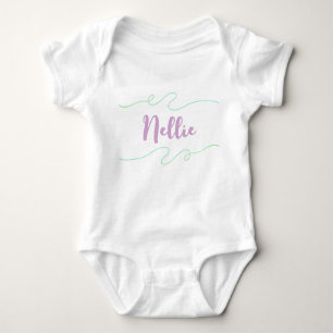 Nellie Name Custom Kids Girls Bekleidungsname Anze Baby Strampler