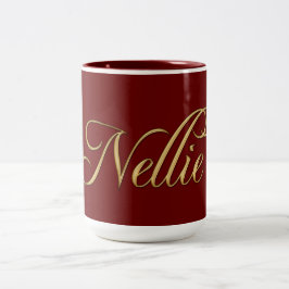 NELLIE-Tasse für Geschenke mit Namen Zweifarbige Tasse