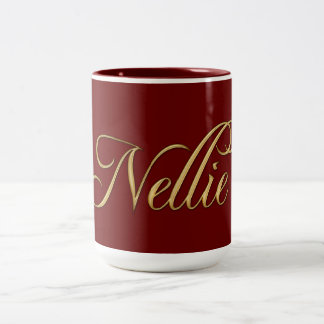 NELLIE-Tasse für Geschenke mit Namen Zweifarbige Tasse