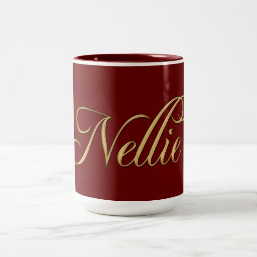 NELLIE-Tasse für Geschenke mit Namen Zweifarbige Tasse (Mittel)