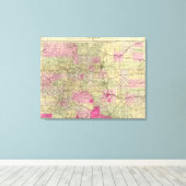 Nells topographische Karte von Colorado Leinwanddruck (Insitu (Holzboden))