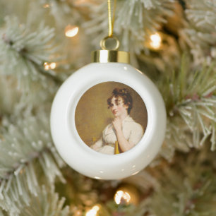 Nelly Grandtochter von Präsident Washington Keramik Kugel-Ornament