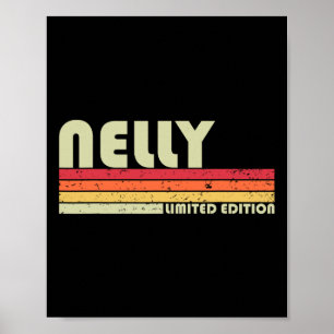 Nelly Name Personalisiert Retro Vintage 80er 90er Poster