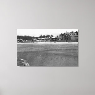 Nelscott, Oregon Beach View und Hütten Leinwanddruck