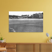 Nelscott, Oregon Beach View und Hütten Leinwanddruck (Insitu (Wohnzimmer))