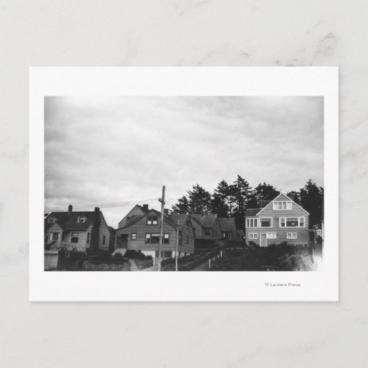 Nelscott, Oregon-Hütten im Pazifischen Ozean Postkarte (Vorderseite)