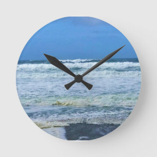 Nelscott Reef, Lincoln City, Oregon Runde Wanduhr