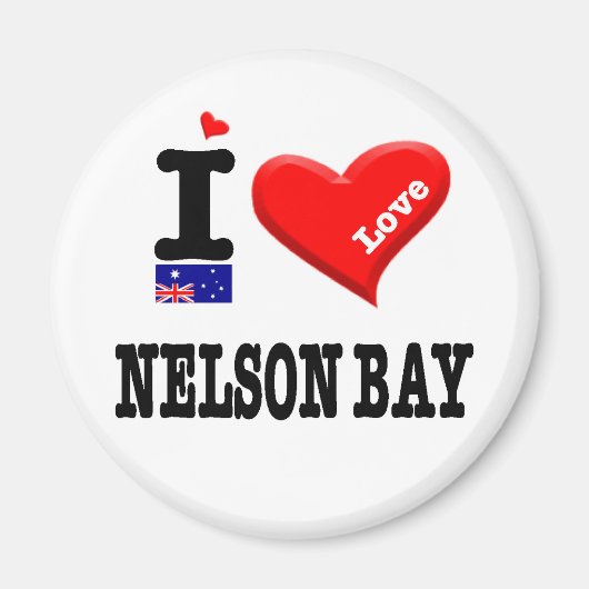 NELSON BAY - I-Liebe Magnet (Vorne)