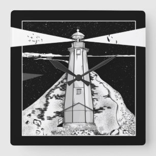 Nelson Boulder Bank Quadratische Wanduhr