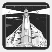 Nelson Boulder Bank Quadratischer Aufkleber (Vorderseite)