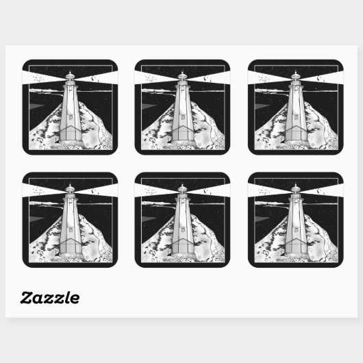 Nelson Boulder Bank Quadratischer Aufkleber (Blatt)