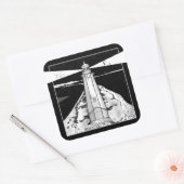 Nelson Boulder Bank Quadratischer Aufkleber (Umschlag)