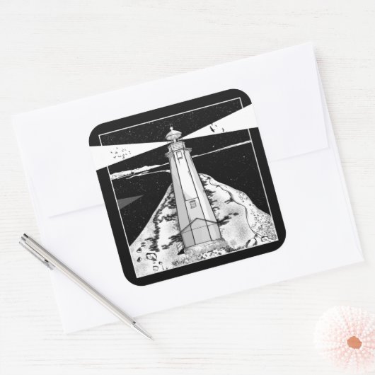 Nelson Boulder Bank Quadratischer Aufkleber (Umschlag)