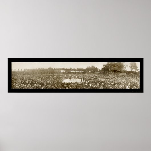 Nelson Britt Boxing Foto 1905 Poster (Vorne)