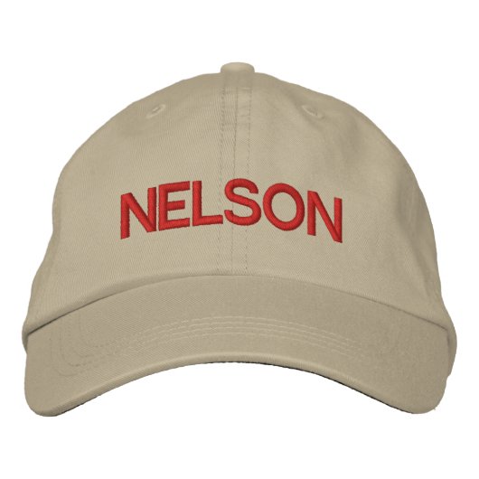 Nelson Cap Bestickte Baseballkappe (Vorderseite)