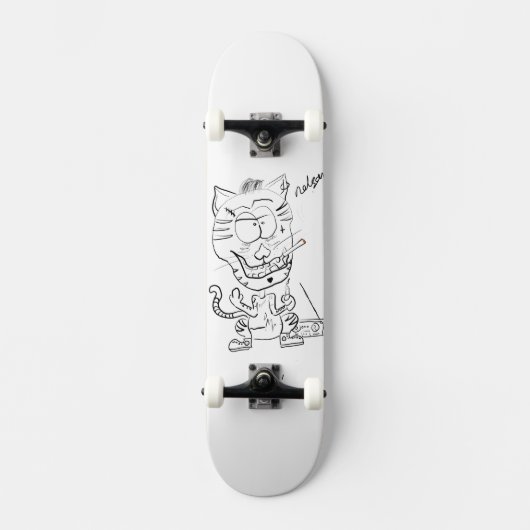 Nelson Crazy Cat Skateboard (Vorderseite)
