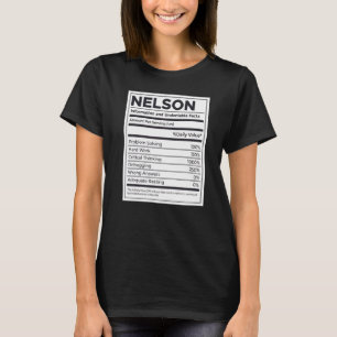 Nelson Ernährungsinformation Problem lösen T-Shirt