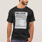 Nelson Ernährungsinformation Problem lösen T-Shirt (Vorderseite)