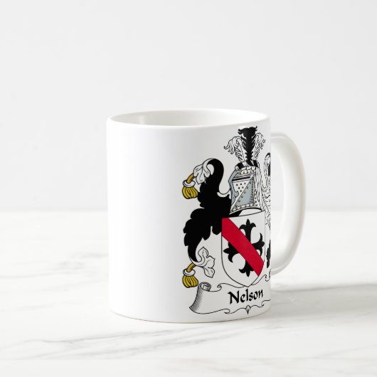Nelson-Familienwappen Kaffeetasse (VorderseiteRechts)
