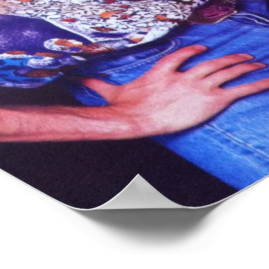 NELSON - Klassisches Poster - lila (Ecke)