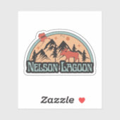 Nelson Lagoon, Alaska-Sticker Aufkleber (Blatt)